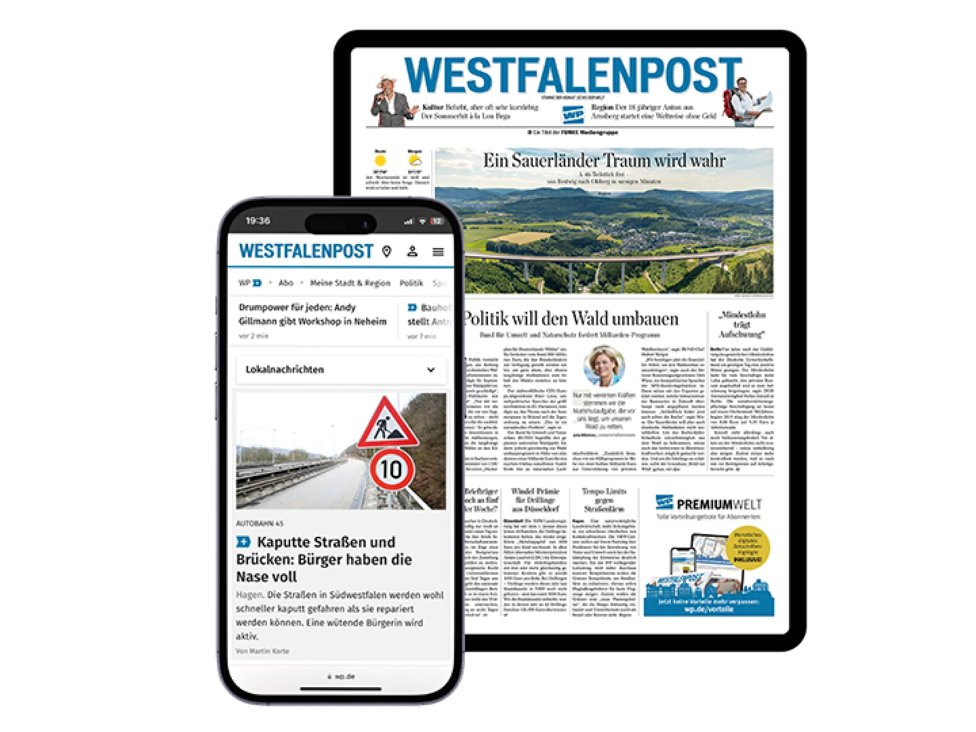 Aboangebot für Tageszeitung digital inklusive Willkommensprämie